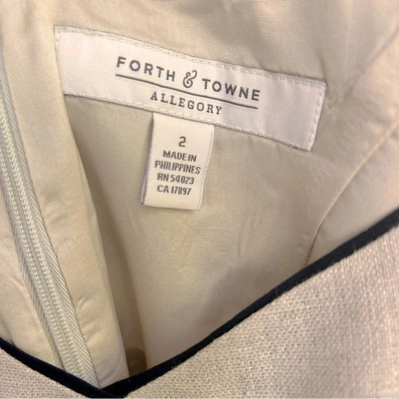 Old Money Forth & Towne Allegory Private Label Linen Sleeveless Mini Dress / 2 - Picture 6 of 7